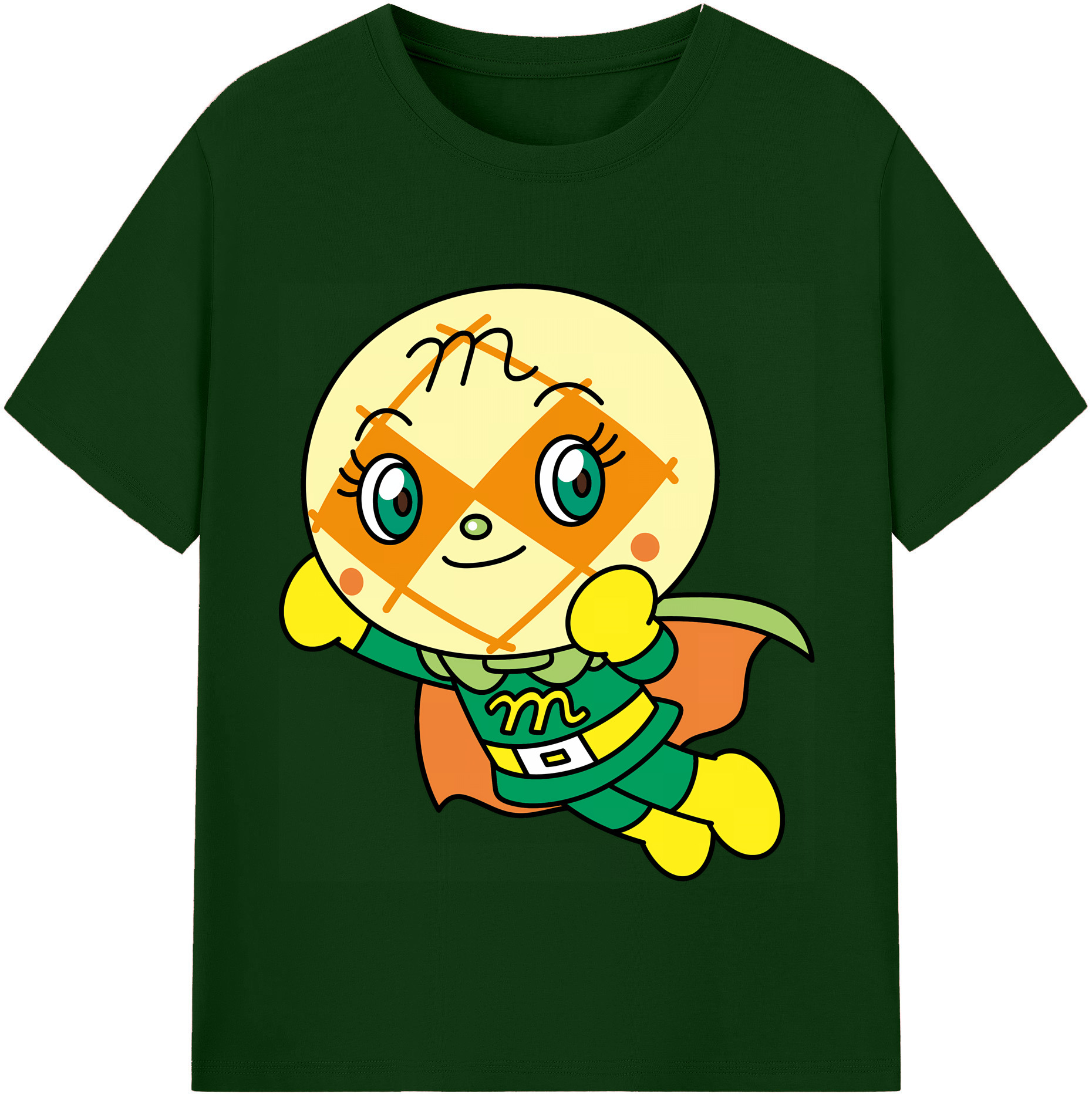 （画像用） アンパンマン Anpanman 綿100％半袖Tシャツ（フロントプリント）